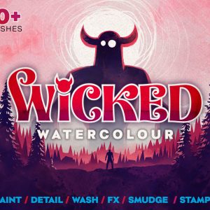 Wicked Watercolour for Procreate