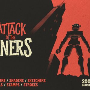 Attack of the Liners for Procreate and Photoshop